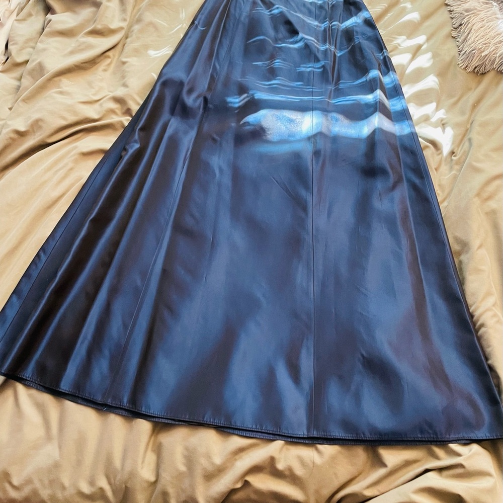 Blue Maxi A-Line Skirt